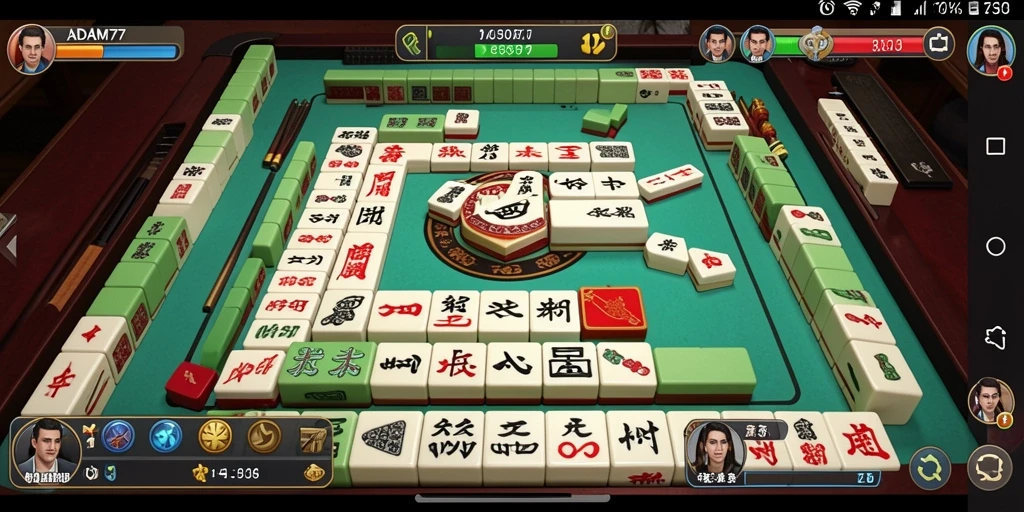 Gameplay ADAM77 menampilkan tantangan Mahjong yang seru dan mengasyikkan.