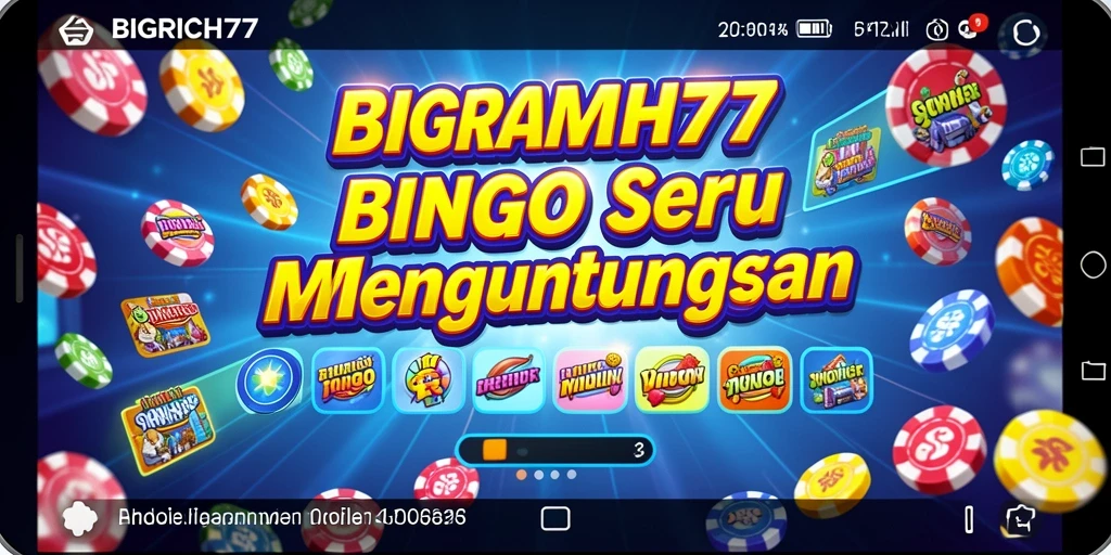 Tampilan menarik gameplay Bingo di BIGRICH77.