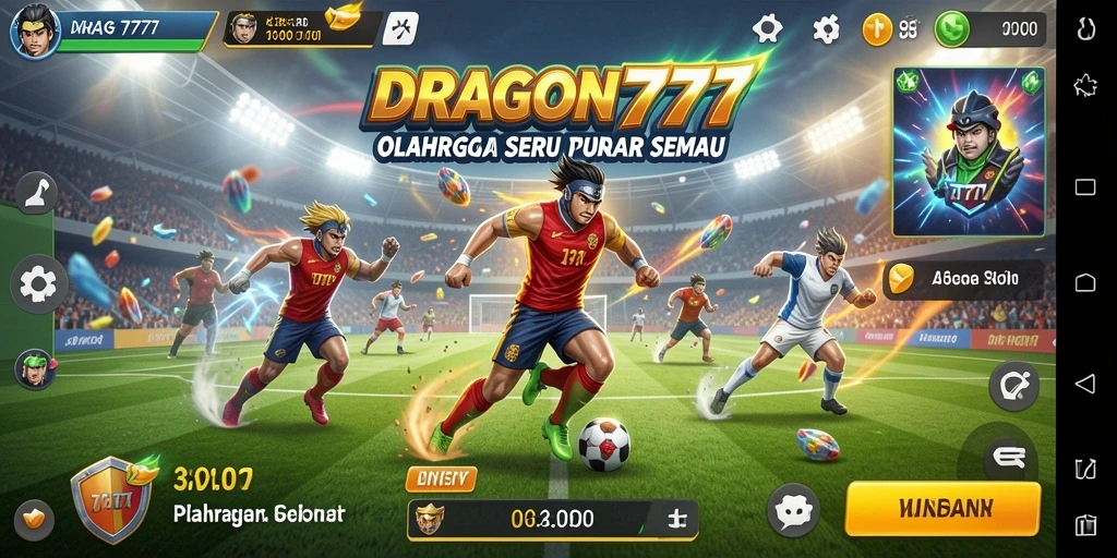 Screenshot gameplay DRAGON777 yang menampilkan aksi olahraga seru.