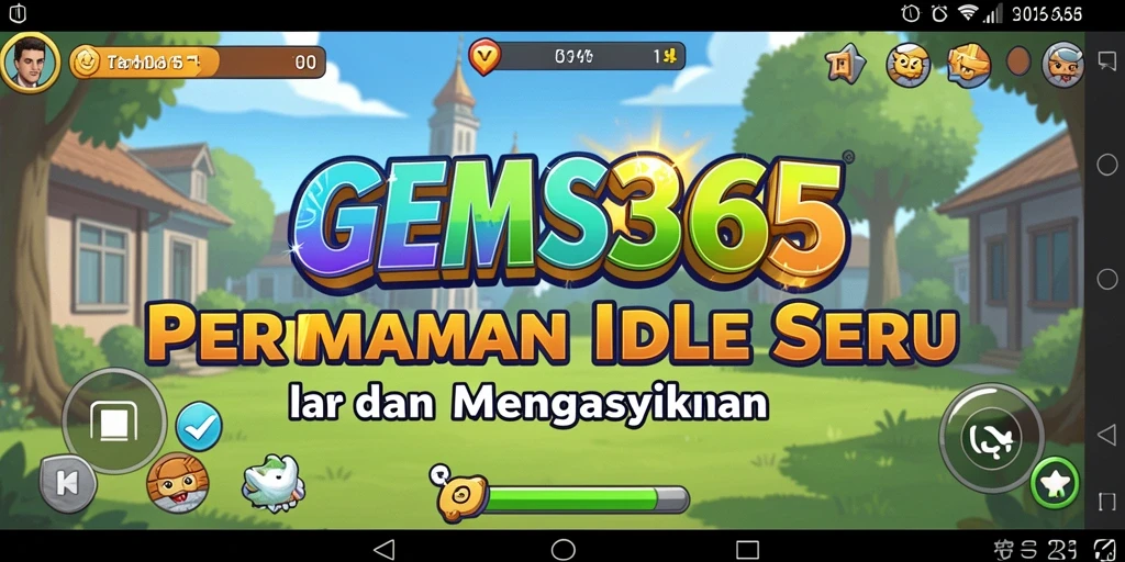 Tangkapan layar gameplay GEMS365 yang menampilkan momen seru saat mengumpulkan permata.