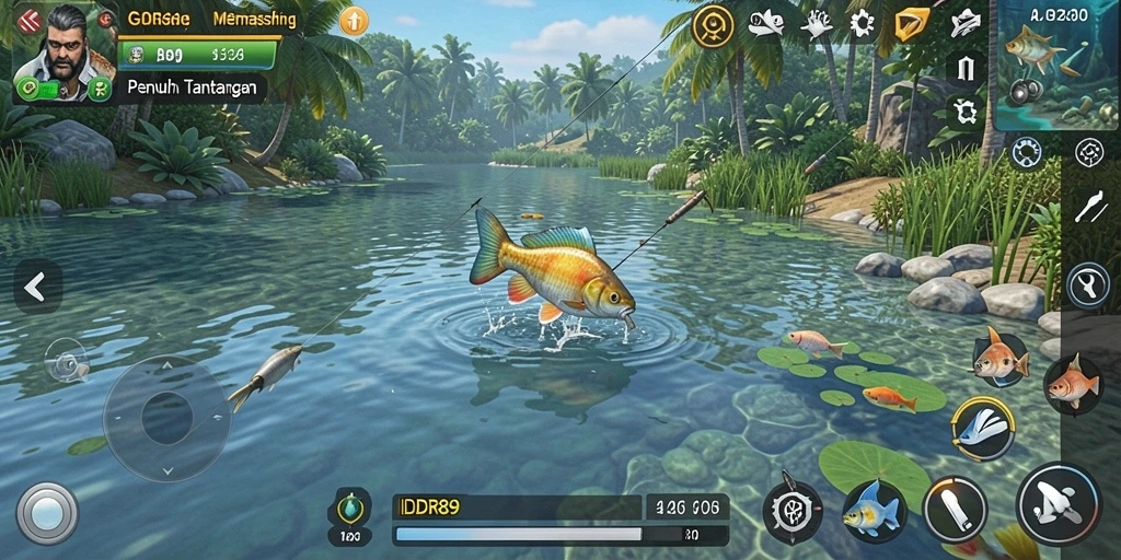 Tangkapan ikan besar di gameplay IDR89 yang mendebarkan.