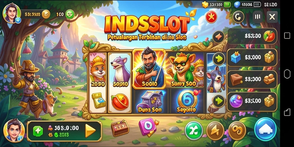 Gambar gameplay mengesankan dari INDSLOT di dalam dunia terbuka.