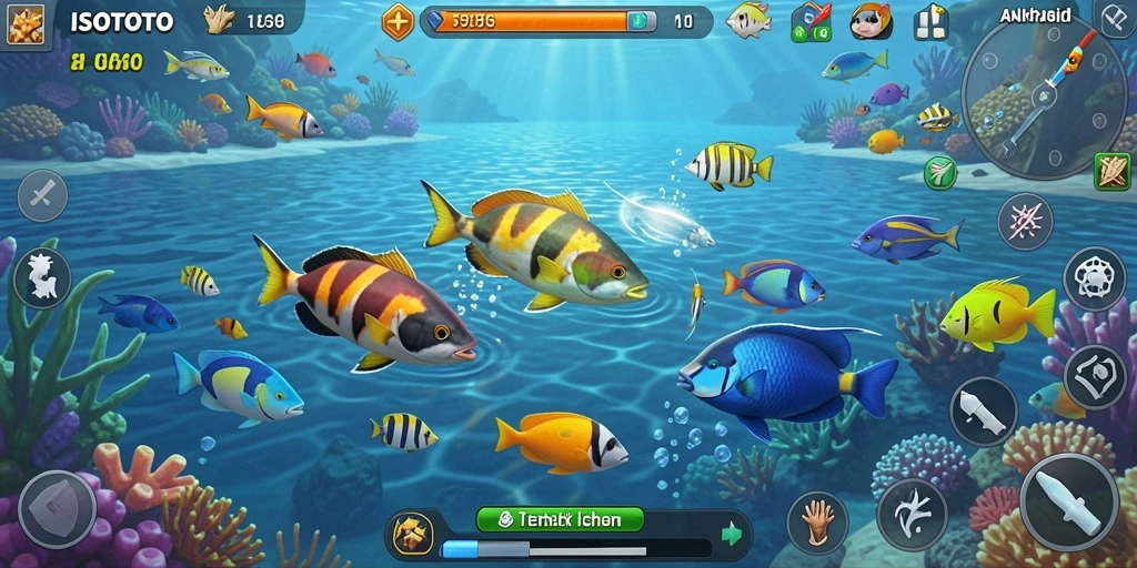 Tampilkan gameplay seru dalam game Tembak Ikan ISOTOTO.