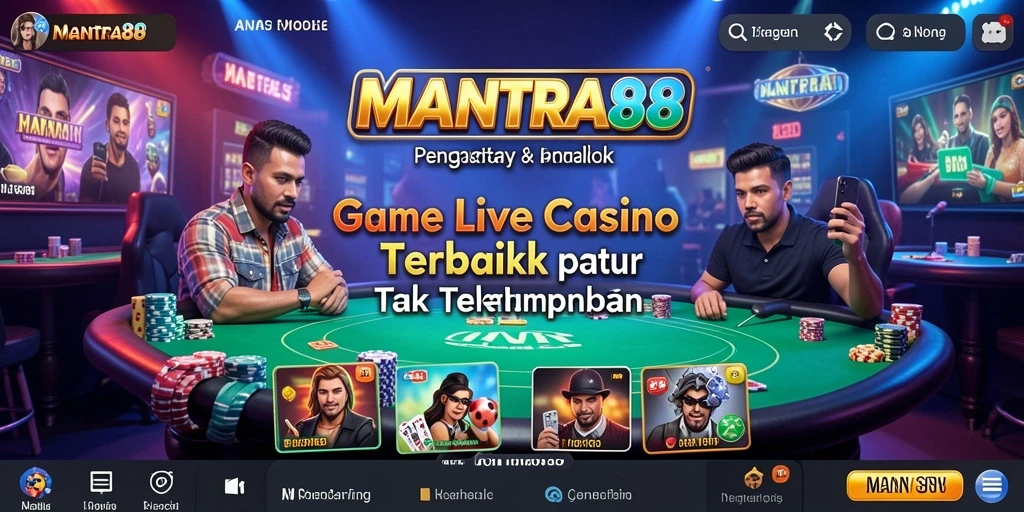 Tampilan gameplay Live Casino yang menarik dan interaktif.