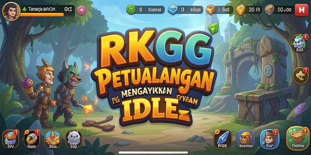 Screenshot RKGG menampilkan karakter dalam gameplay Idle yang seru.