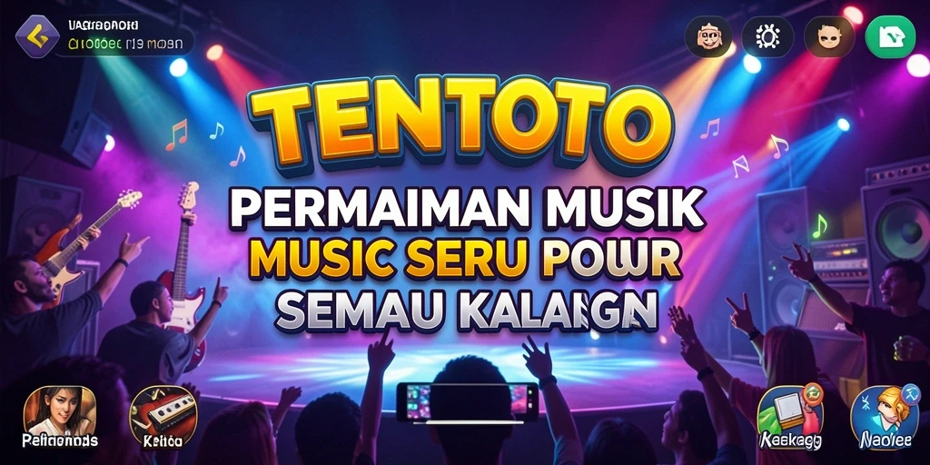 Tampilan gameplay TENTOTO yang menampilkan pengalaman bermain musik.