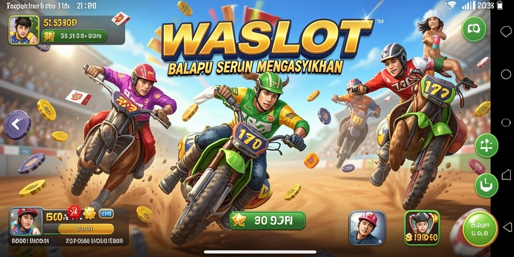 Gameplay balapan yang intens dan grafis menawan dari WASLOT.